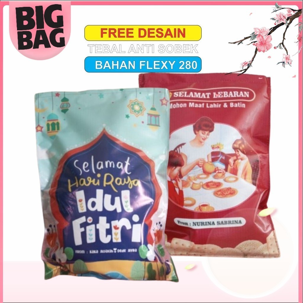 

POUCH LEBARAN JUMBO GIANT HAMPERS LEBARAN POUCH NATAL HAMPERS Bigbag Print