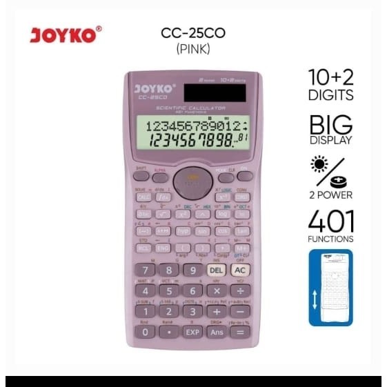 

JOYKO CC-25CO Kalkulator Sekolah / Scientific Calculator CC 25CO Kuliah & Teknik RB9