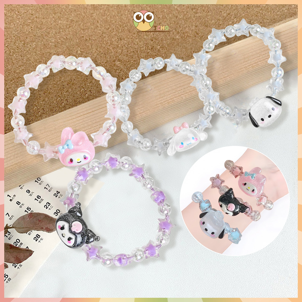 JCHO Gelang Manik-Manik Motif Kartun Gelang Anak Kristal Lucu