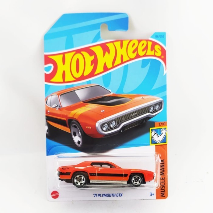 HW Hotwheels 71 Plymouth GTX MAINAN ANAK MINIATUR DIECAST PAJANGAN
