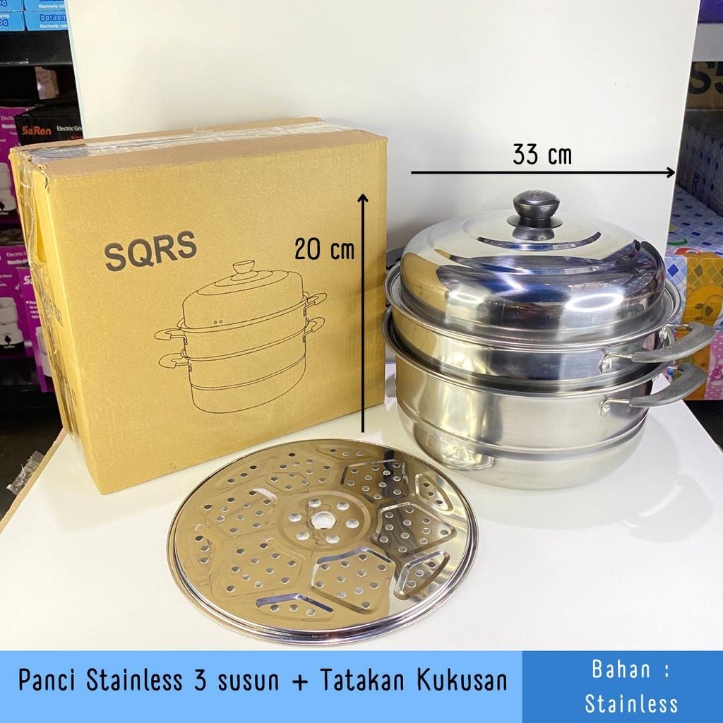 PANCI KUKUS 2SUSUN  ,Panci kukus stainless