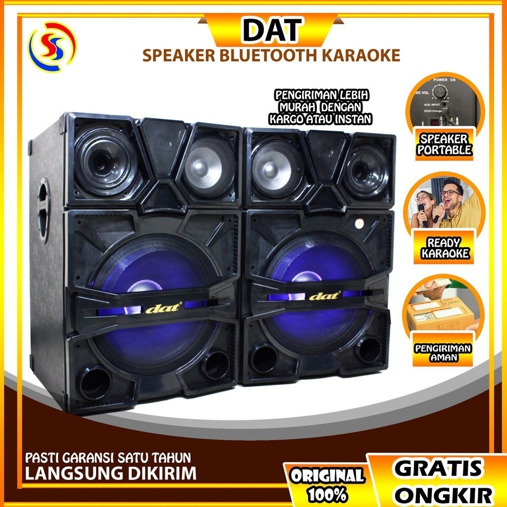 flash sale11.11 PROMO AWAL BULAN SPEAKER AKTIF SPEAKER BLUETOOTH SPEAKER KARAOKE 18 INCH DAT DX 181 