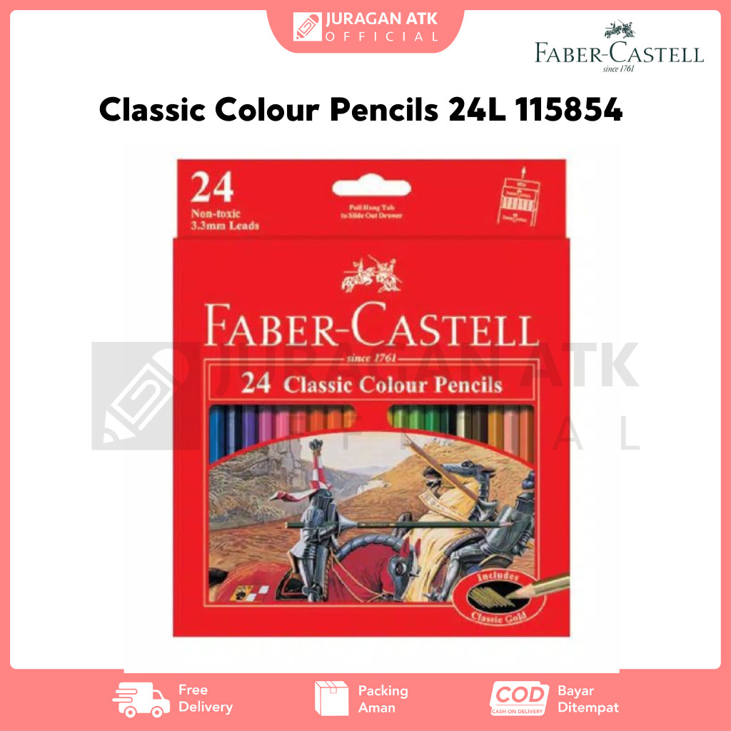 

Classic Colour Pencils 24 Long Faber-Castell 115854