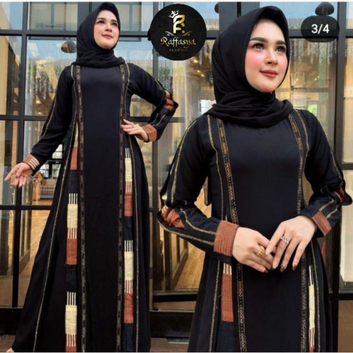 PROMO Gamis Wanita Cantik Ootd Terbaru Gemuk Lebaran Dewasa H2E6 Modern Lem