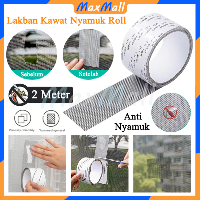 

Lakban Kawat Nyamuk Roll 2MX5CM Penambal Kawat Jaring Berlubang Isolasi Kawat Nyamuk Roll Sticker Stiker Kawat Nyamuk Lakban Penambal Lubang Kawat Jaring Nyamuk