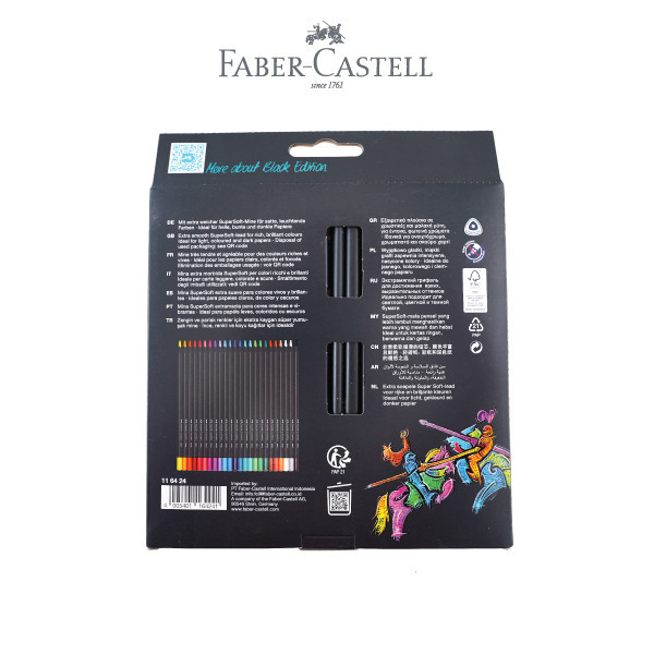 

Faber-Castell Black Edition Colour Pencils Series 24 Warna RB9