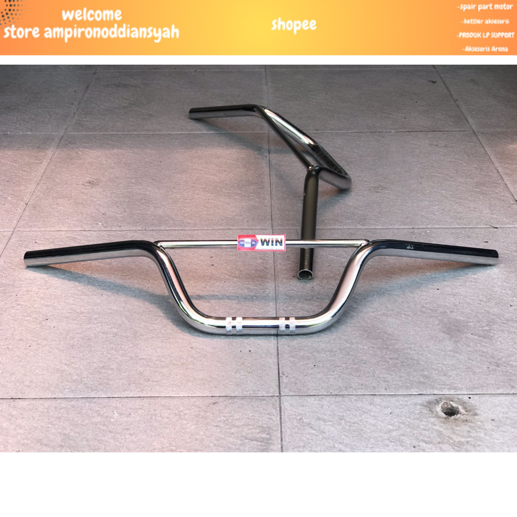 Stang Stir Honda Win Tinggi Crom SHJ real seperti gambar ori