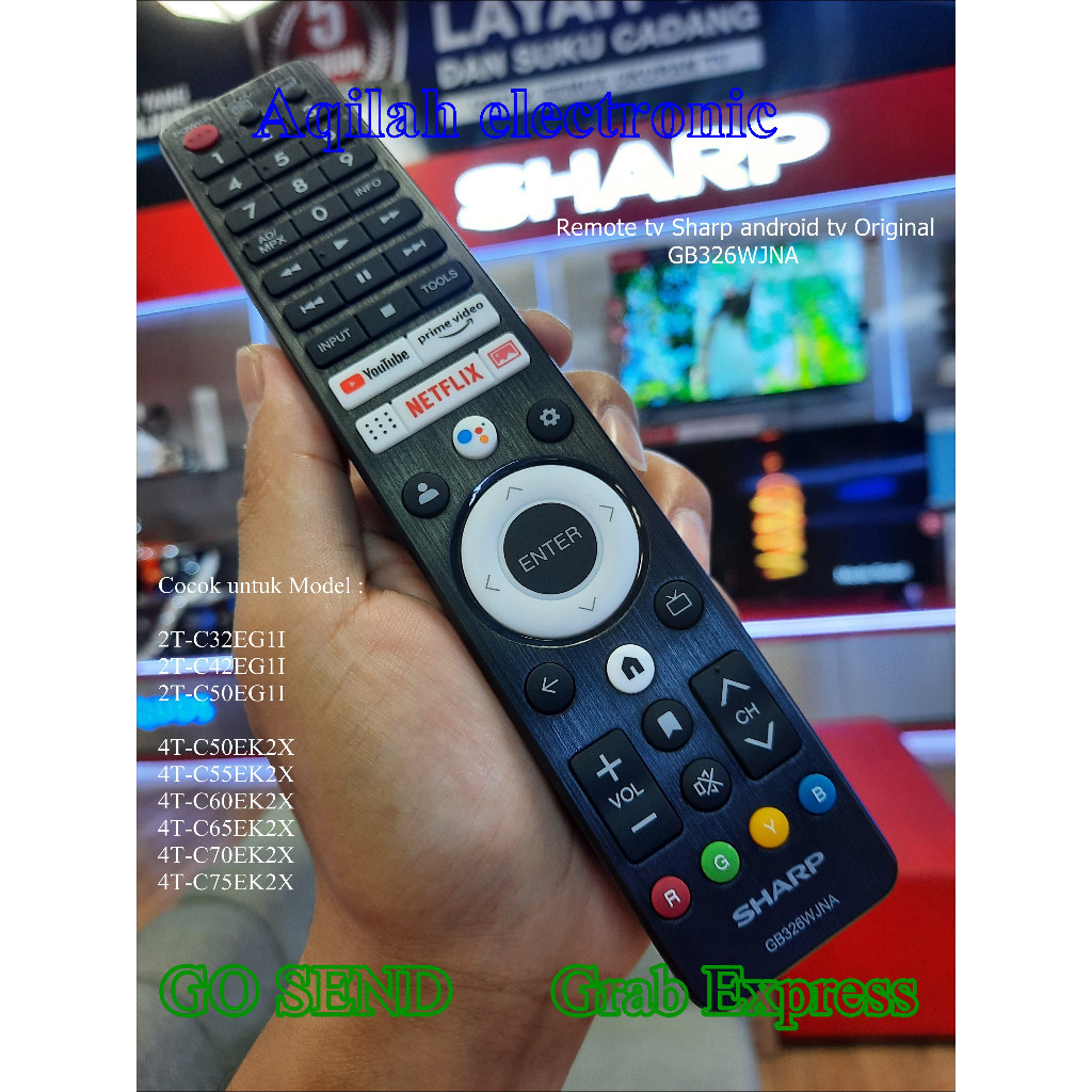 Remote tv Sharp Google tv Android tv Original GB326WJNA