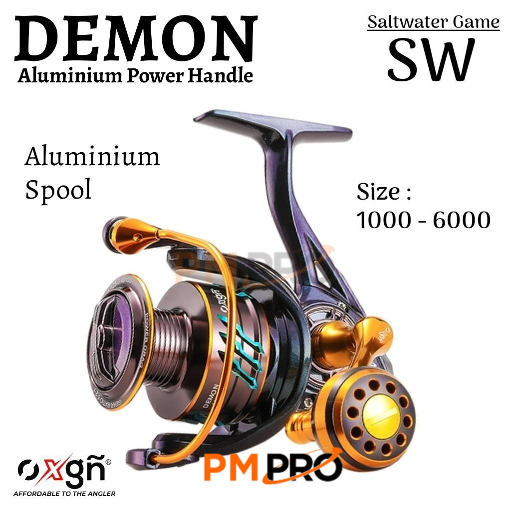 Reel Spinning Oxgn Demon Sw 1000 2000 3000 4000 6000 Power Handle Saltwater Game Stailess steel