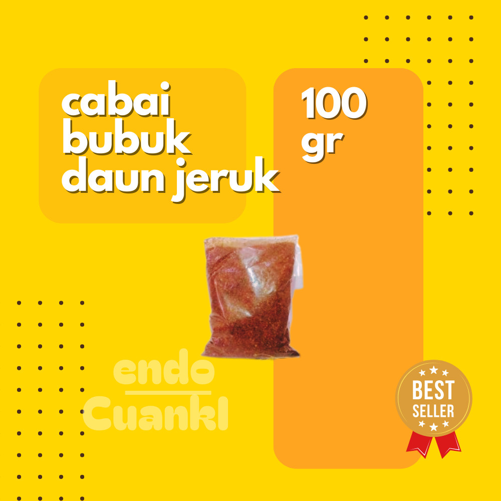 

100 Gr CABAI CABE BUBUK KERING Aroma Daun Jeruk di Jamin Pedasss cocok untuk Pelengkap Baso Aci, Baso, Mie