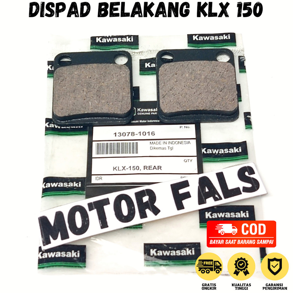 Kampas Belakang KLX / Kampas Rem Belakang Kawasaki KLX 150 / Kampas Rem Belakang Assy Kawasaki DTRAC