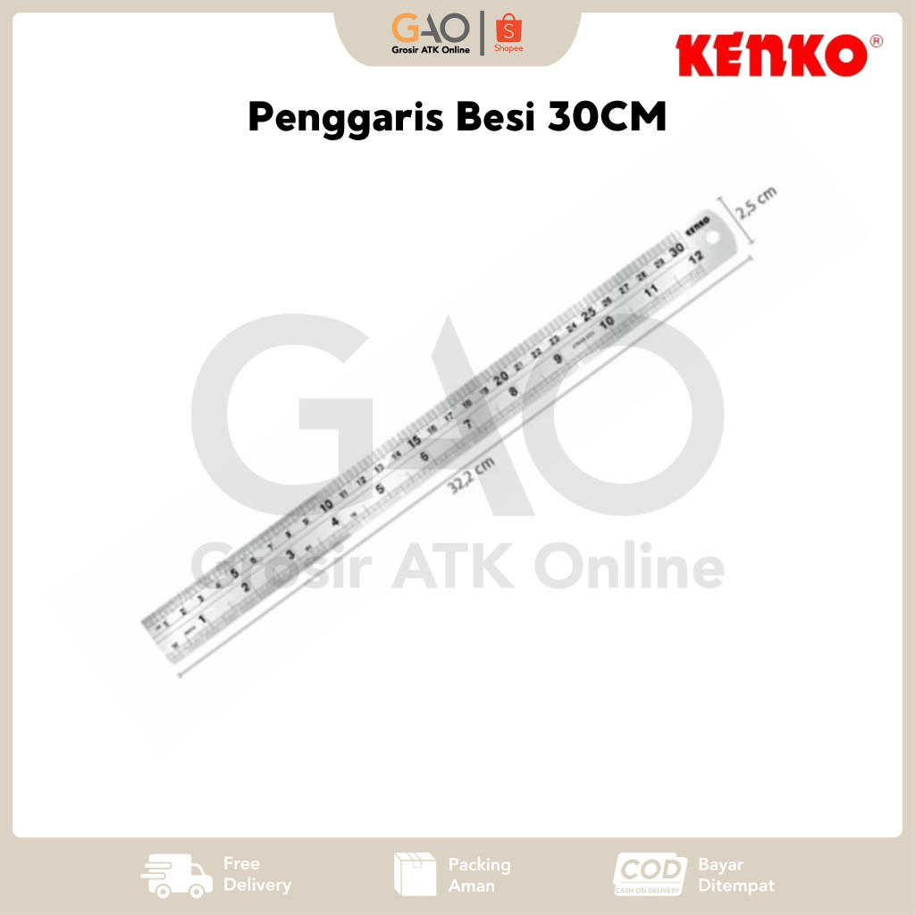 

Penggaris Besi Kenko 30CM