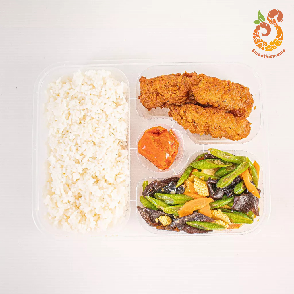 

Nasi Box Plant Based Vegan Chicken Karage Smoothiemama Vegan Rice Box Premium Sehat Enak Berkualitas Diet Box Catering Porsi Banyak BEST SELLER Makanan Sehat Segar