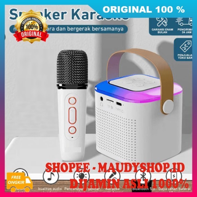 Speaker Karaoke Premium Speaker Bluetooth Karaoke 1Mic 100% ASLI ORI