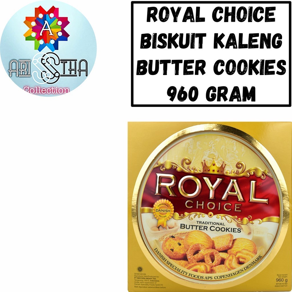 

Royal Choice Butter Cookies Biskuit Kaleng 960 Gram