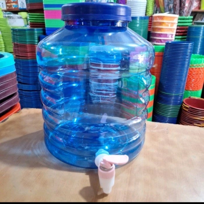 Galon air pake kran 12 liter / tempat air plus kran