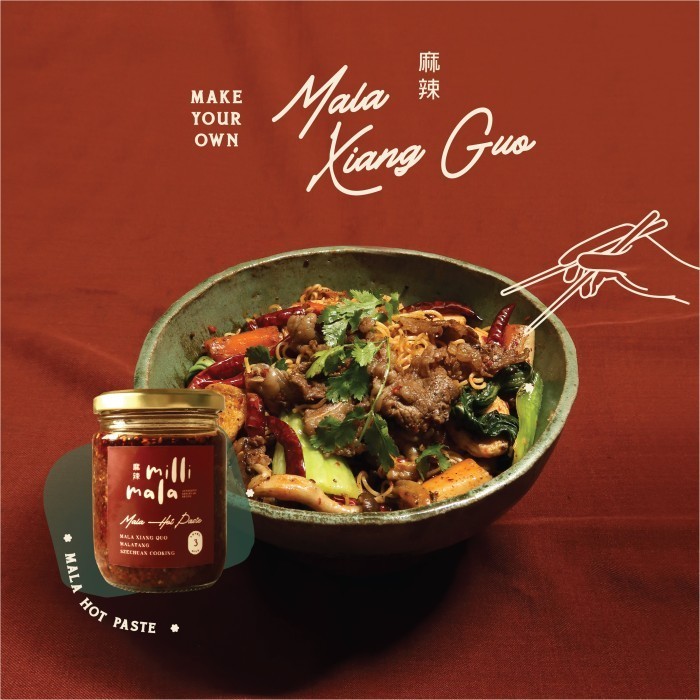 

Mala Hot Paste - Bumbu Mala Xiang Guo, Malatang, Szechuan by Millimala - Level 3 Mild