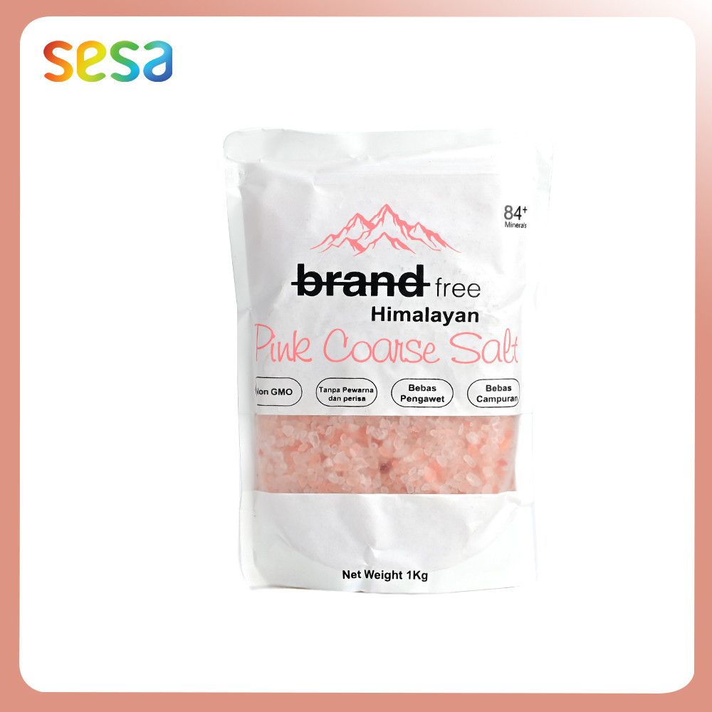 

BRANDFREE Pink Coarse Himalayan Salt 1kg - Garam Kasar