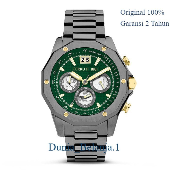 Original 100% Cerruti 1881 CIWGI2207403 Molveno Jam Pria Garansi Resmi 2TH
