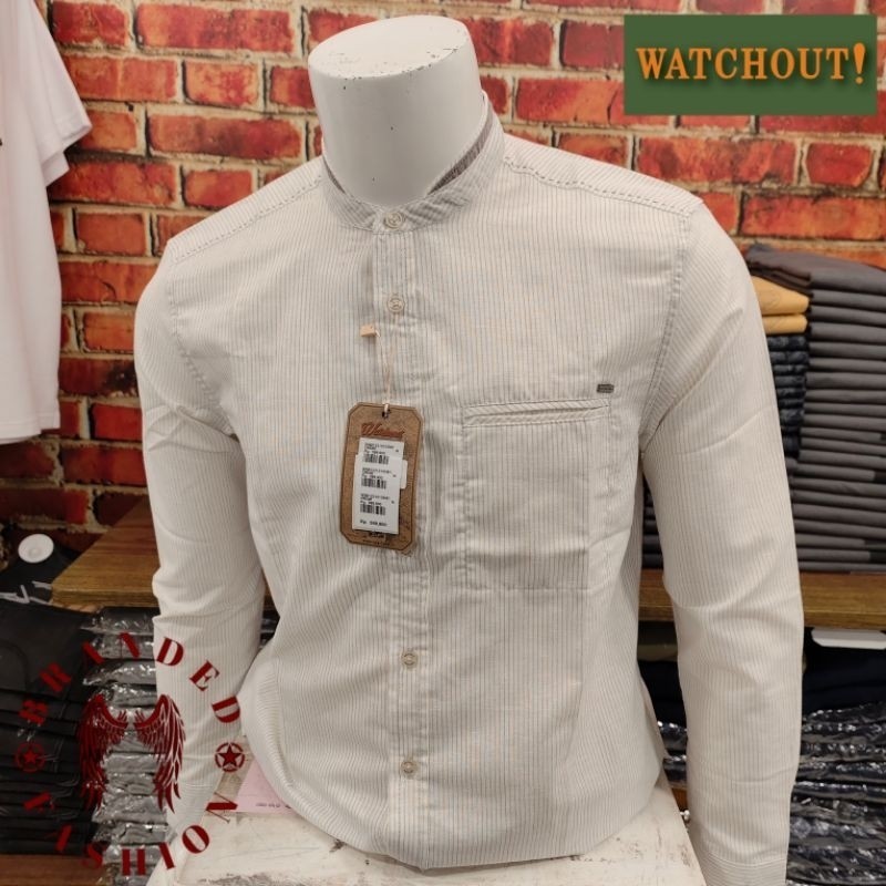 WATCHOUT CASUAL KEMEJA KOKO LENGAN PANJANG WS812210105 CREAM