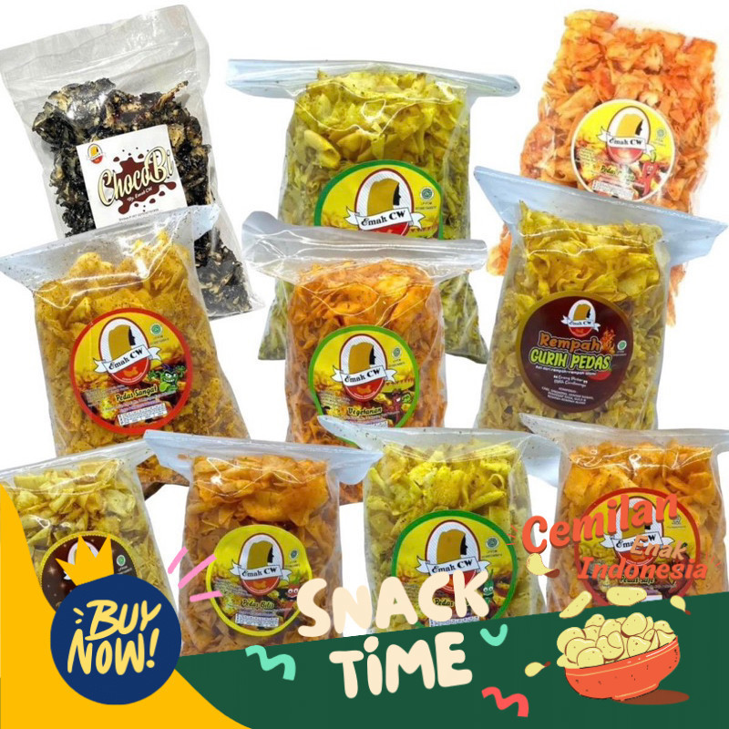 

PROMO SPESIAL 500G Keripik Singkong Pedas Emak Cw