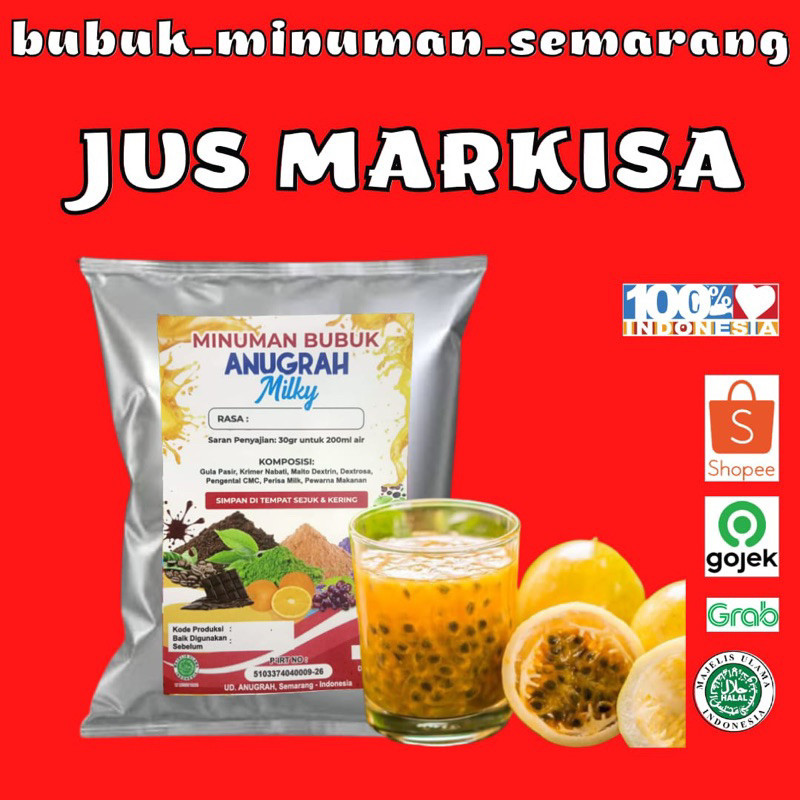 

Bubuk Minuman Jus Passion Markisa 500grGratis Ongkir & COD