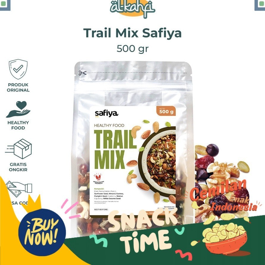 

Special Diskon Limit Trail Mix Safiya 5 Gram Premium With Almond Mete Nut Seed Dried Fruit Makanan Sehat Cemilan Diet