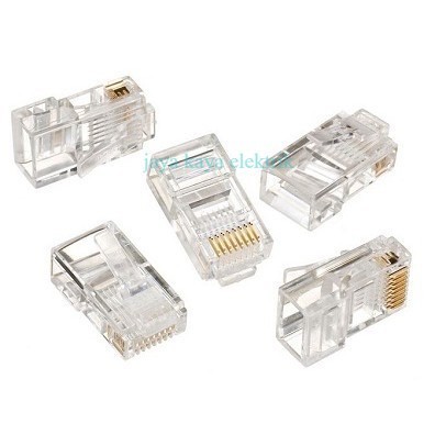 Konektor RJ 45 Kabel Lan Internet 8 Pin