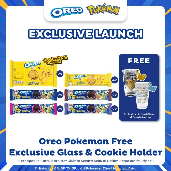 

Oreo Pokémon Bundle - Free Pokémon Glass & Cookie Holder
