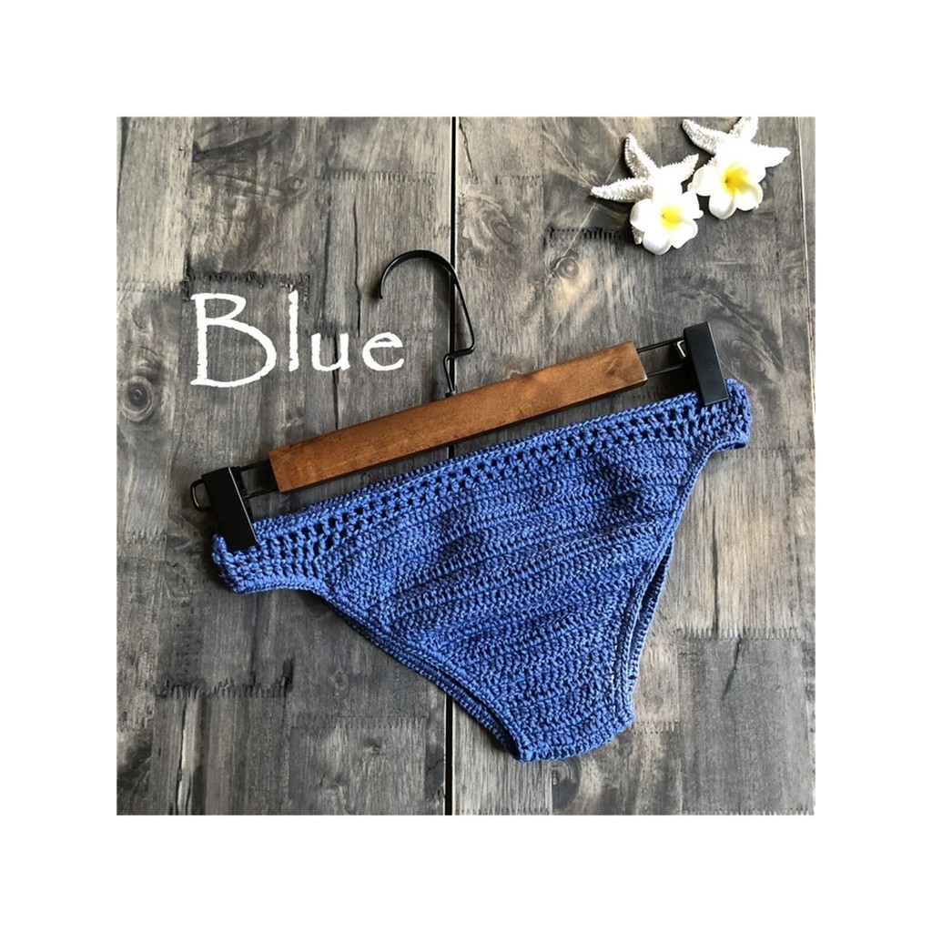 PREORDER S - XL 9 Colors Crochet Knitted Bikini Bottom Swim Brief Women Swimwear Female Bather Brazi