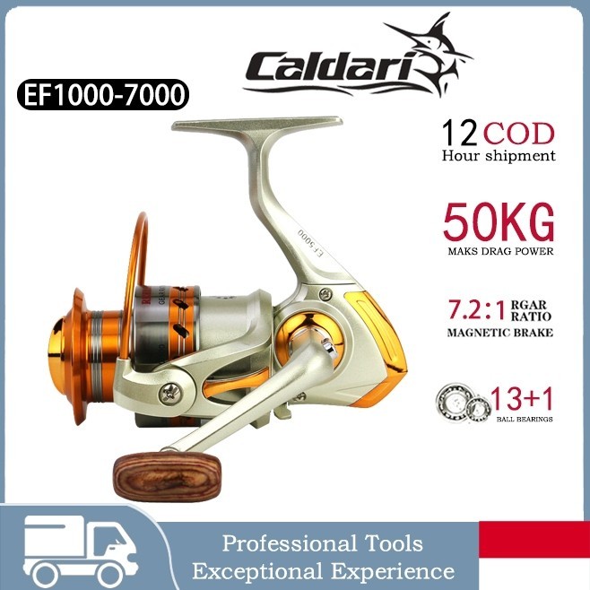 ️Indonesia Spot️Reel reel pancing power handle kenzi fishing reel Spinning Reel PancingTetapkan Pena