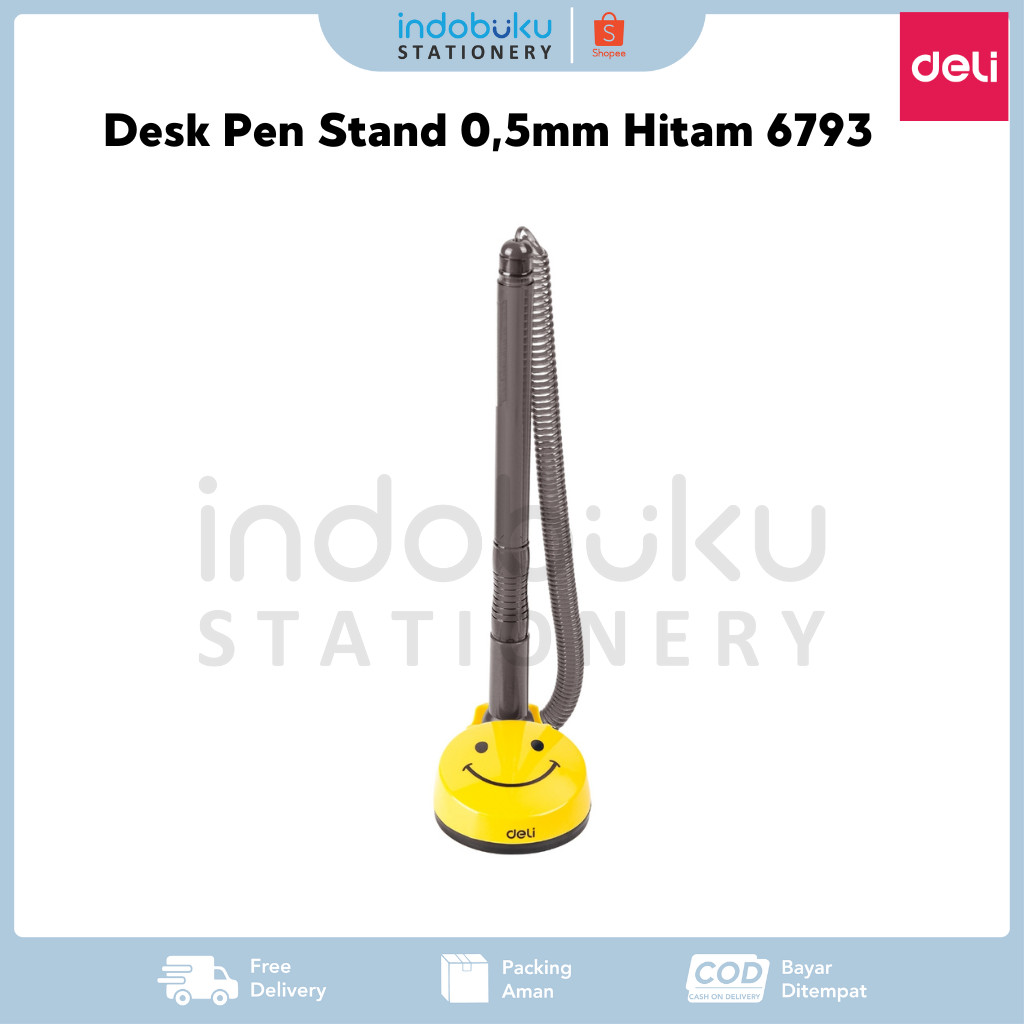 

Desk Pen Stand Pulpen Meja Deli 0,5mm Tinta Hitam 6793
