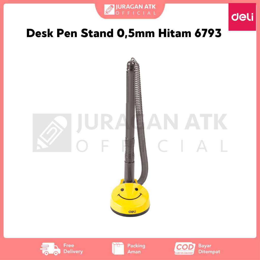 

Desk Pen Stand Pulpen Meja Deli 0,5mm Tinta Hitam 6793