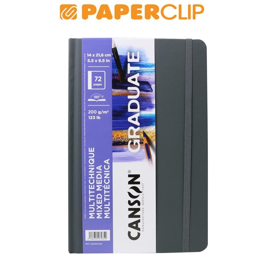 

SKETCHBOOK CANSON GRADUATE MIXED MEDIA 31200L030 14X21 HARD COVER