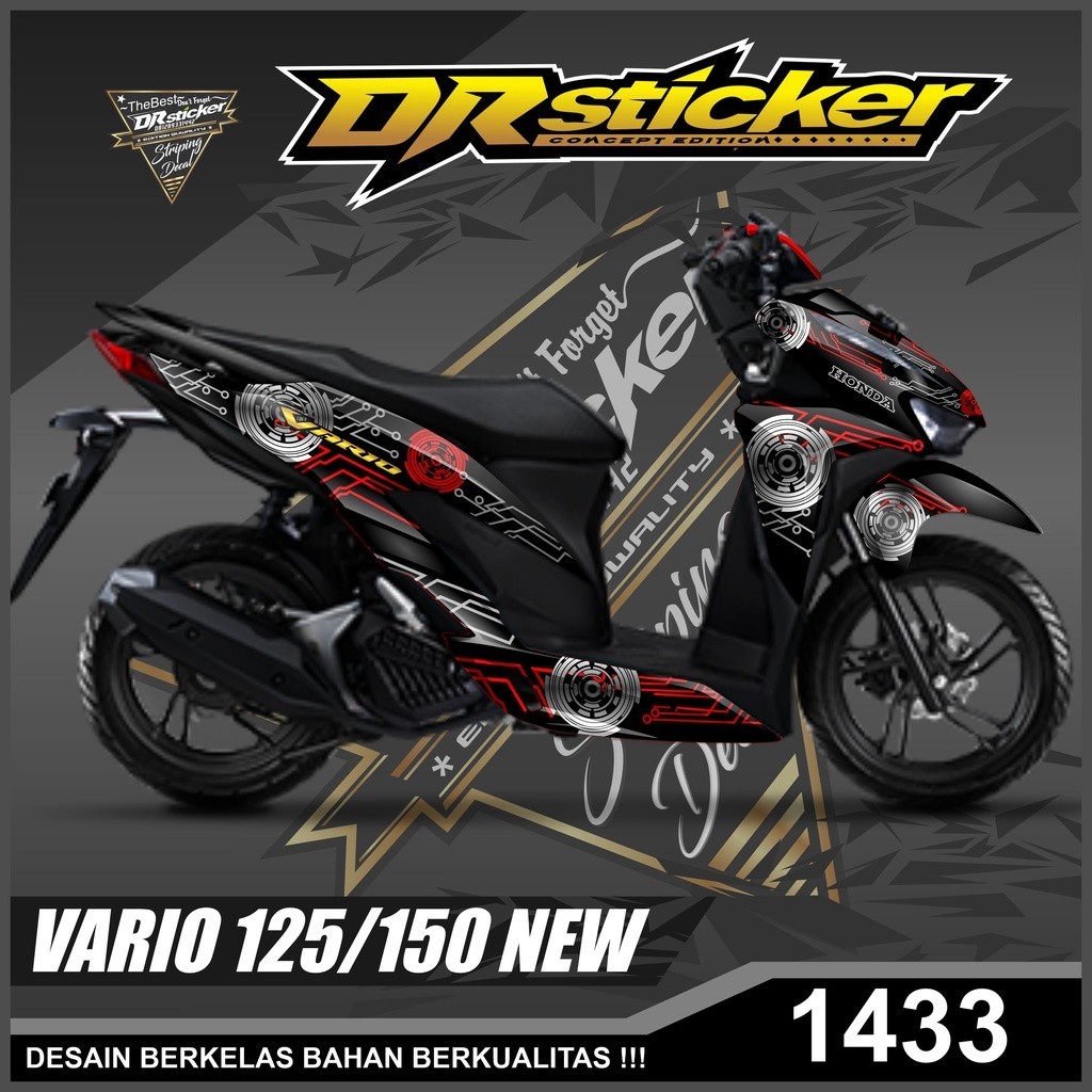 Dekal Sticker VARIO 125/150 NEW Full Body Stiker Skotlet VARIO Desain Technologi Stiker full body VA