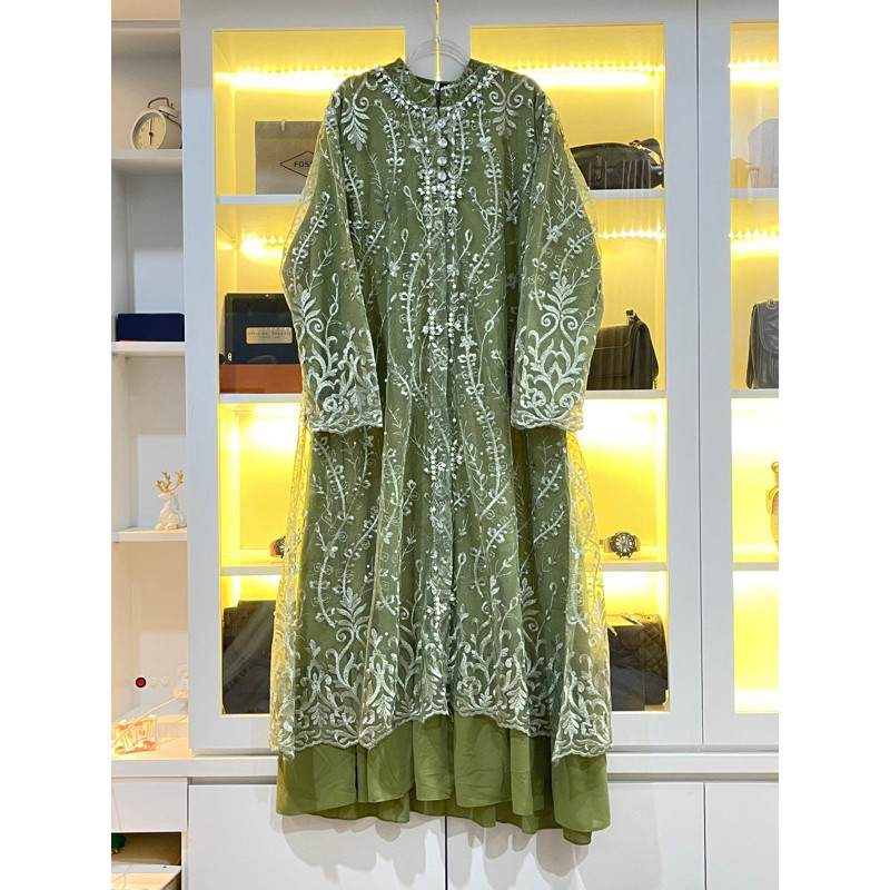 GAMIS KHUSUS JUMBO // DRESS FAUZANA JUMBO // GAMIS PESTA // SERAGAMAN PESTA // GAMIS TULLE KOMBINASI