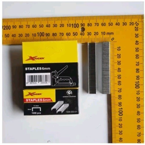 

Isi Staples 6 Mm Reffil Staples Isi Stapler U Refill Stapler Gun 1pak isi 1000pcs