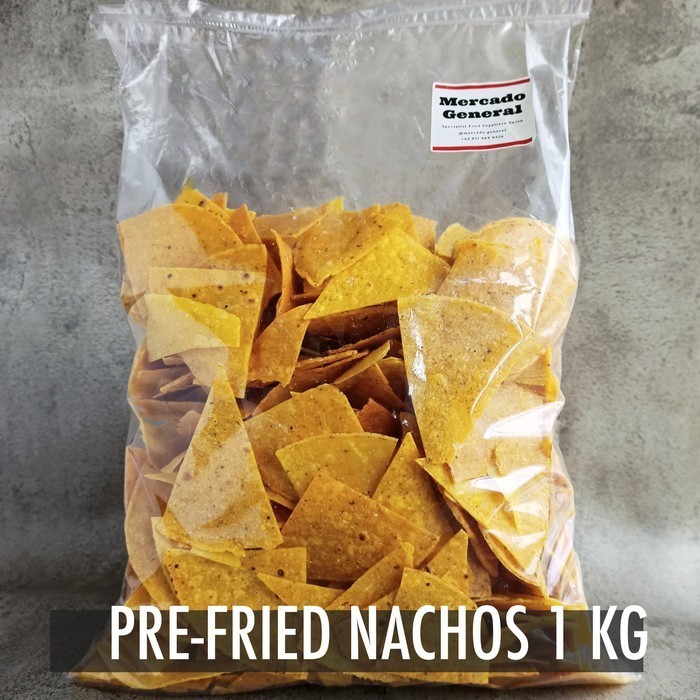Fried Yellow Corn Tortilla Chips Nachos - 1 kg