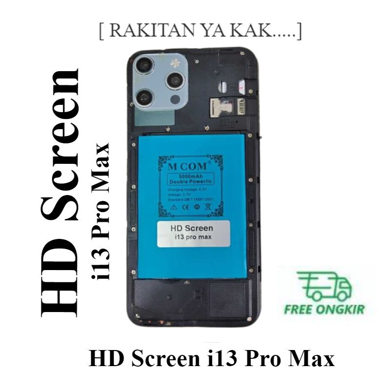 Battery Batere Batre Baterai Double Power Mcom HD Screen i13 Pro Max Kapasitas 5000 Mah