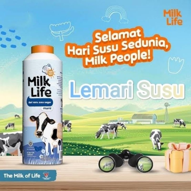 

RB Milk life fresh milk susu milklife susu fresh 1 liter