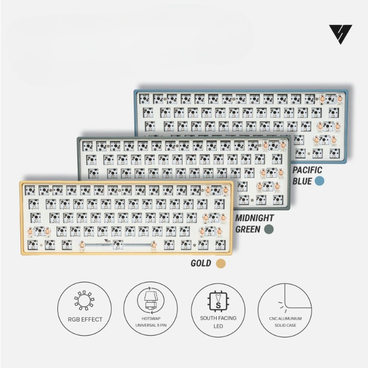VortexSeries VX5 / VX-5 Pro Barebone Metal Case Mechanical Keyboard