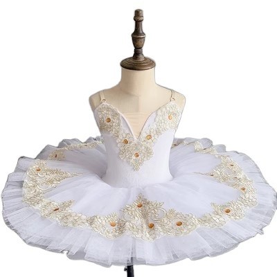 Kostum Dansa Profesional Rok TUTU Dansa Anak-anak Pakaian Penampilan Kecantikan Tidur