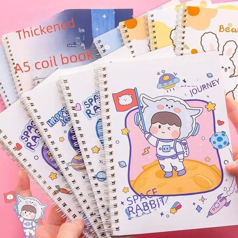 

Cute Student Loose-leaf Notebook Handbook Diary Homework Notepad Memo Book