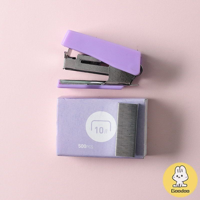 

Cute Mini Fresh Office Supplies Kombinasi Pengikat Stapler Kecil - GOOD