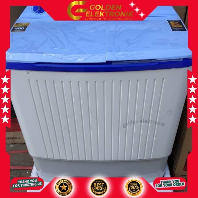 MESIN CUCI POLYTRON PWM-8363 PWM 8363 PWM8363 8KG 2 TABUNG