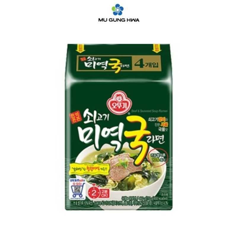 

Ottogi Beef Seaweed Soup Ramen Pack - 115g/4pcs