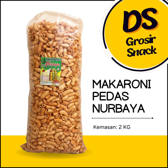 

AST Makaroni Pedas Nurbaya 2 KG / Snack Cemilan Camilan Grosir Kiloan Bal