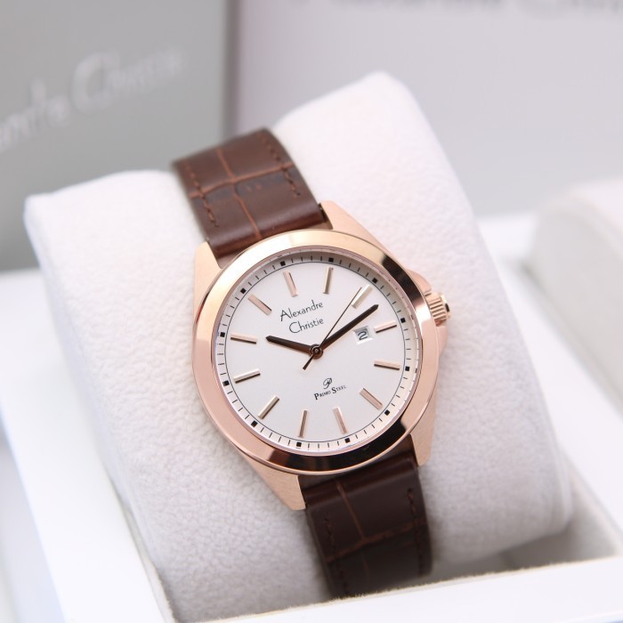 Alexandre christie ac1015 / ac 1015 rosegold brown wanita original