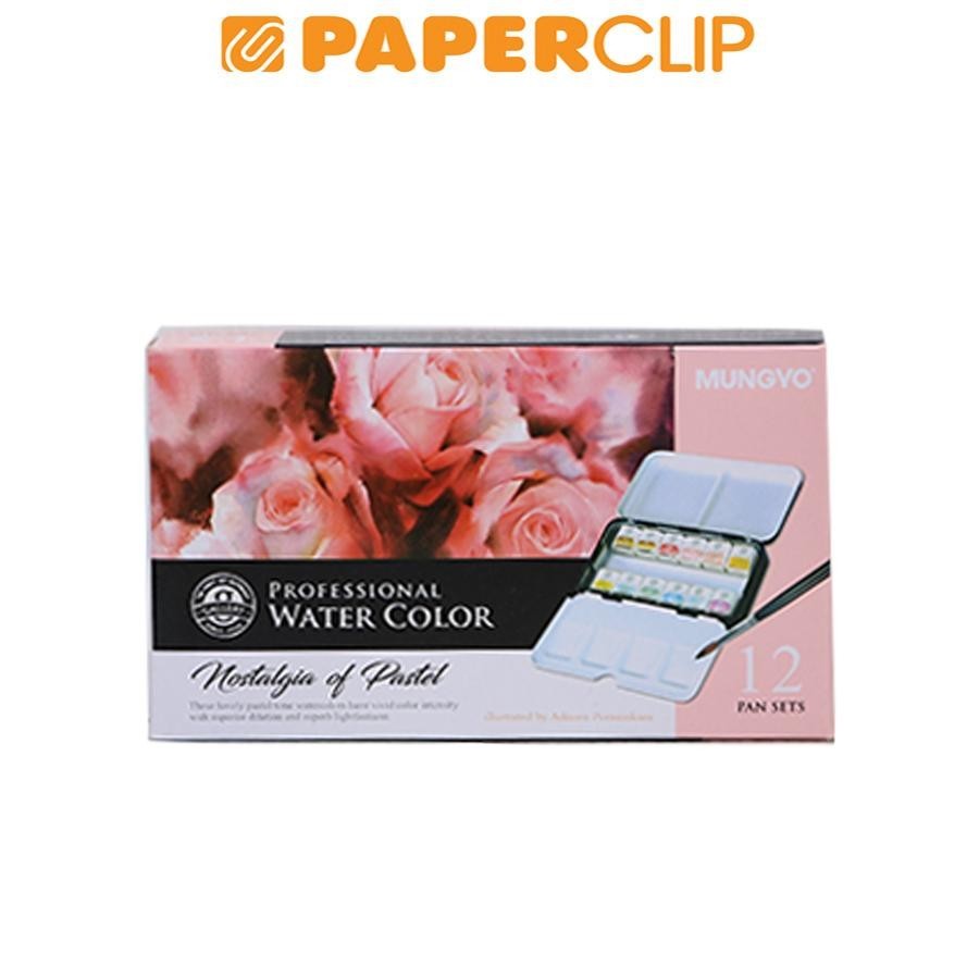 

WATERCOLOR HALF PAN MUNGYO PROFESSIONAL MWPH12PT 12C PASTEL