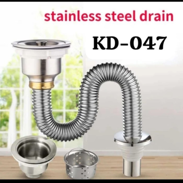 Selang Afur Stainless Sink / Selang Fleksibel Pembuangan Sink SUS 304 - AFUR STAINLESS